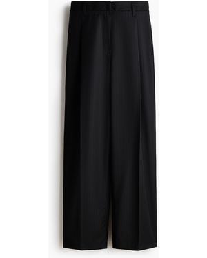 H&M Elegante Hose aus Wollgemisch - Schwarz