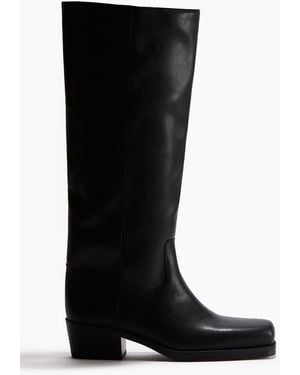 H&M Kniehohe Bikerboots - Schwarz