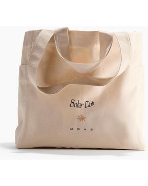 H&M Große bedruckte Tote Bag aus Canvas - Natur