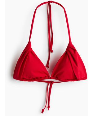 H&M Padded Triangelbikinitop - Rood