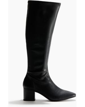 H&M Kniehohe Sock Boots - Schwarz