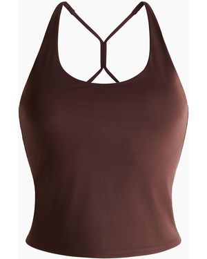 H&M SculptMove Sport-Tanktop - Braun