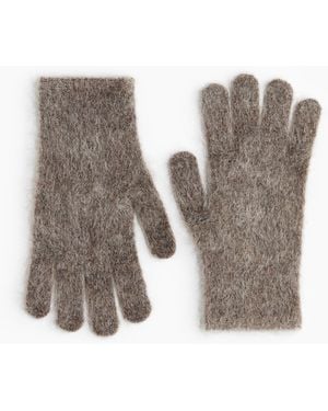 H&M Handschuhe aus Mohairmix - Grau