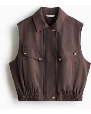 H&M Bodywarmer Van Modalmix - Bruin