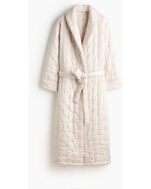 H&M Gesteppter Morgenmantel - Natur