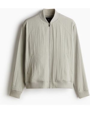 H&M Pilotenjacke aus Lyocellmix in Regular Fit - Weiß