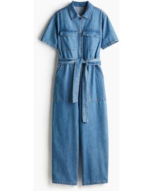 H&M Boilersuit aus Denim - Blau