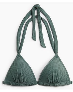 H&M Push-up Triangel-Bikinitop - Grün