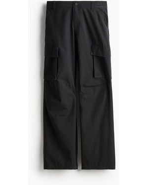 H&M Utilitybroek Van Canvas - Zwart