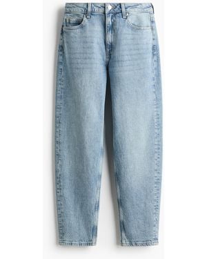 H&M Mom Slim Fit High Waist Jeans - Blau