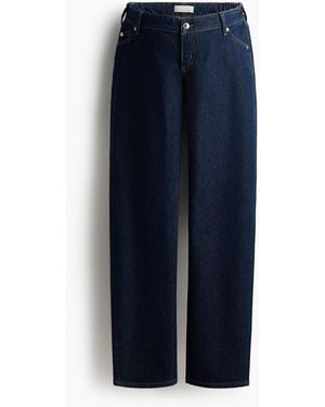 H&M Mama Straight Low Waist Jeans - Blauw