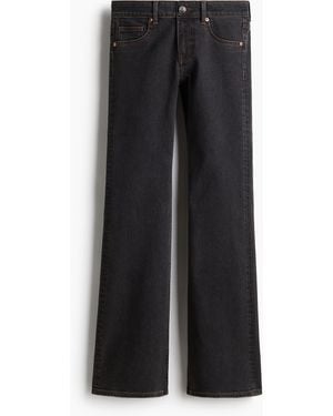 H&M Flared Low Jeans - Zwart