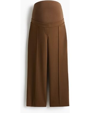 H&M MAMA Knöchelhose aus Interlock-Jersey - Braun
