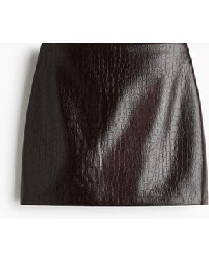 H&M Rock mit Coating - Schwarz