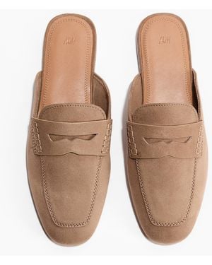 H&M Pantoletten im Loafer-Style - Natur