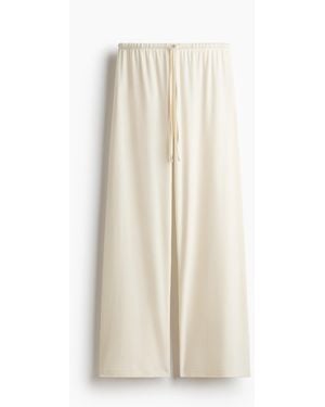 H&M Broek Van Katoenmix - Wit