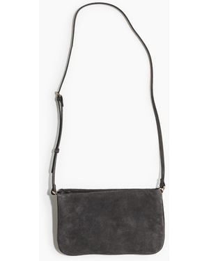 H&M Crossbody-Tasche aus Veloursleder - Weiß