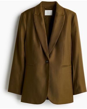 H&M Single-breasted Blazer - Groen
