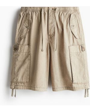 H&M Cargoshorts in Loose Fit - Natur