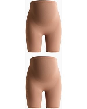 H&M MAMA 2er-Pack Super Stretch Radlershorts - Weiß
