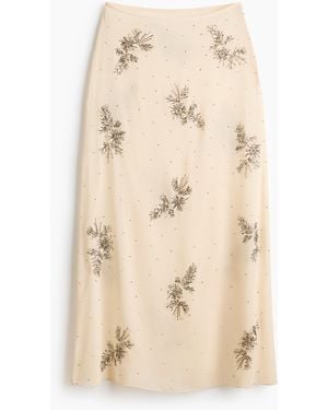 H&M Transparante Rok Met Decoraties - Naturel