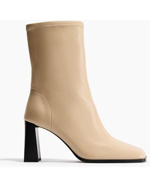 H&M Stiefeletten mit Blockabsatz - Weiß