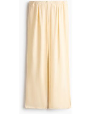 H&M Weite Hose aus Leinengemisch - Natur