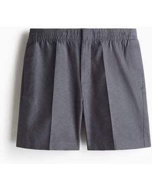 H&M Shorts aus Leinenmix in Regular Fit - Grau