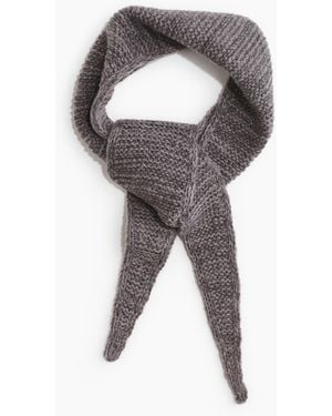 H&M Kraus rechts gestrickter Schal - Grau