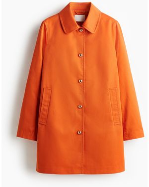 H&M Car Coat aus Twill - Orange