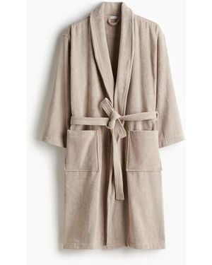 H&M Bademantel aus Frottee - Natur