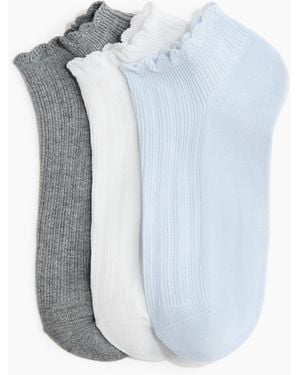 H&M 3er-Pack Kurzsocken - Blau