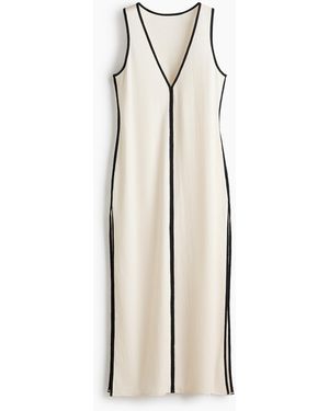 H&M Crinkled beach dress - Natur