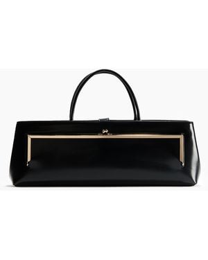 H&M Längliche Handtasche mit Coating - Schwarz