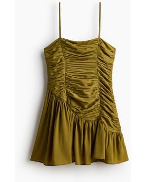 H&M Jurk Met Rimpeleffect - Groen