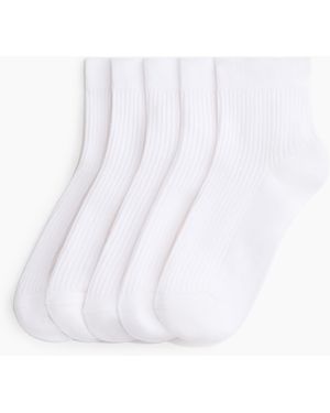 H&M 5er-Pack Gerippte Kurzsocken - Weiß
