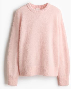 H&M Oversized Pullover aus Alpakamix - Pink