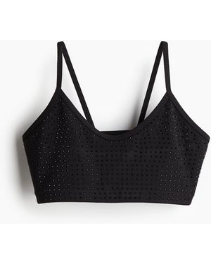 H&M Sport-BH mit DryMoveTM Light Support - Schwarz