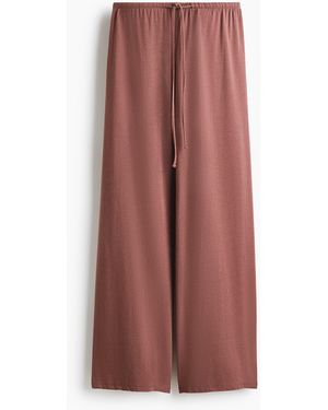 H&M Pyjamahose aus Viskosegemisch - Rot