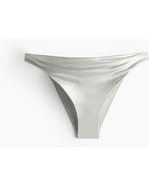 H&M Glänzende Bikinihose - Mettallic