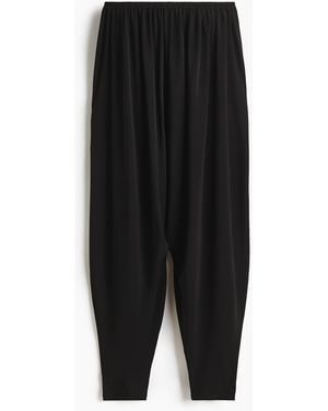 H&M Jerseyhose mit Barrel Leg - Schwarz