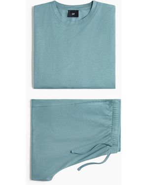 H&M Tricot Pyjama - Blauw