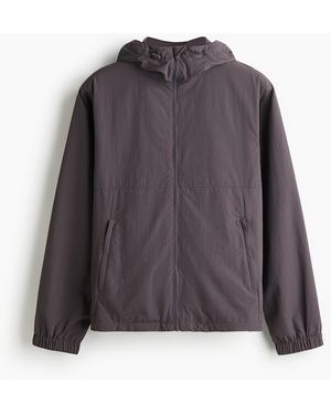 H&M Windbreaker Met Capuchon - Grijs