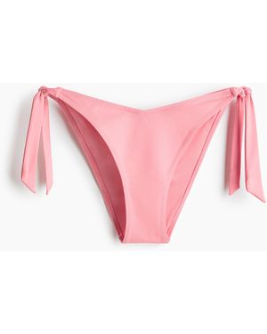 H&M Bikinitanga Met Strikbandjes - Roze