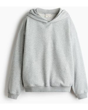 H&M Oversized Sporthoodie - Grau