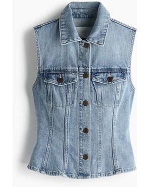 H&M Jeansgilet - Blau