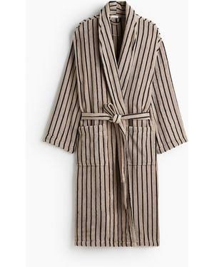 H&M Bademantel aus Frottee - Mehrfarbig