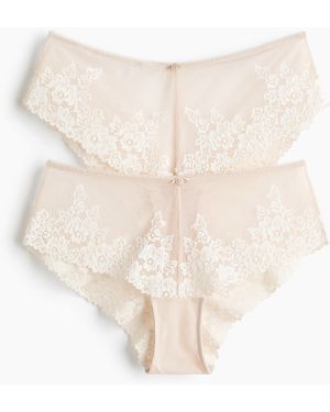 H&M Set Van 2 Kanten Slips - Naturel