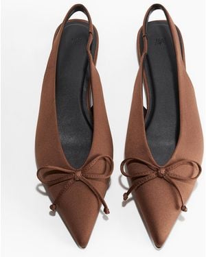 H&M Slingpumps mit Zierschleife - Blau