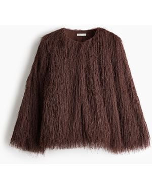 H&M Jacke mit Fransen - Braun